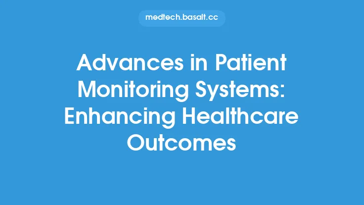Advances in Patient Monitoring Systems: Enhancing Healthcare Outcomes Thumbnail