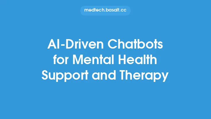 AI-Driven Chatbots for Mental Health Support and Therapy Thumbnail