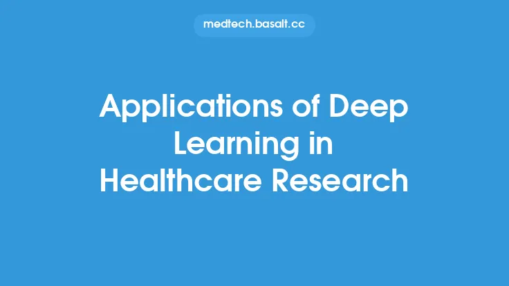 Applications of Deep Learning in Healthcare Research Thumbnail
