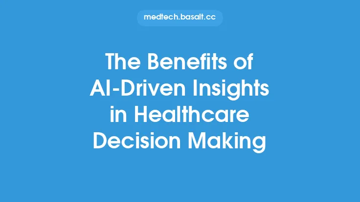 The Benefits of AI-Driven Insights in Healthcare Decision Making Thumbnail