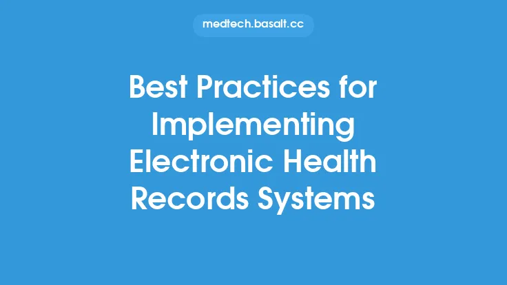 Best Practices for Implementing Electronic Health Records Systems Thumbnail