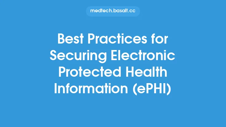 Best Practices for Securing Electronic Protected Health Information (ePHI) Thumbnail