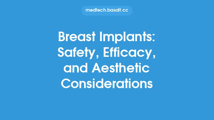 Breast Implants: Safety, Efficacy, and Aesthetic Considerations Thumbnail