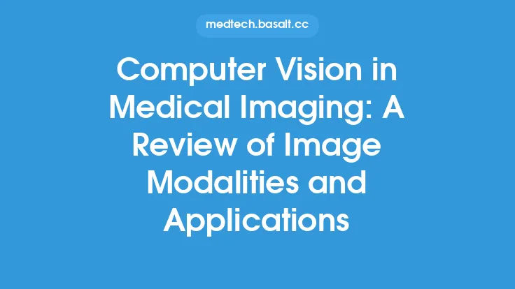 Computer Vision in Medical Imaging: A Review of Image Modalities and Applications Thumbnail
