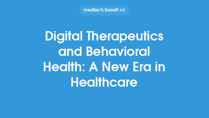 Digital Therapeutics and Behavioral Health: A New Era in Healthcare Thumbnail