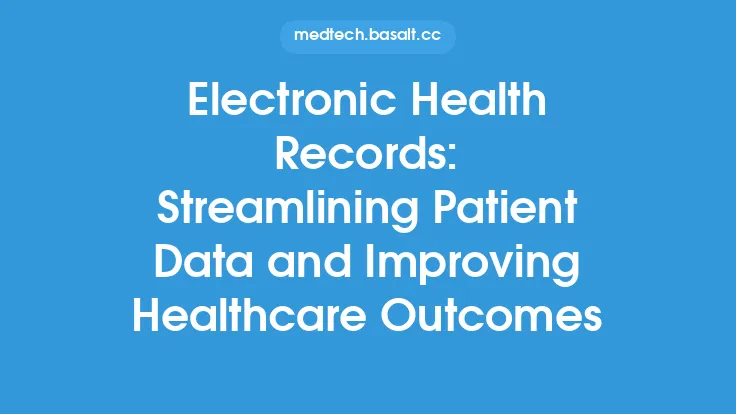 Electronic Health Records: Streamlining Patient Data and Improving Healthcare Outcomes Thumbnail