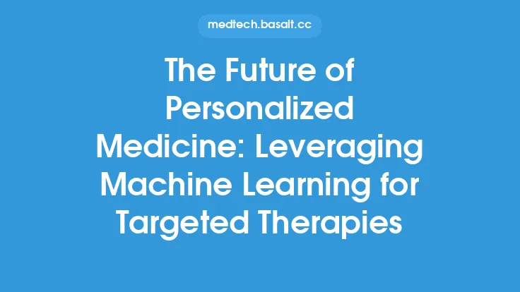 The Future of Personalized Medicine: Leveraging Machine Learning for Targeted Therapies Thumbnail