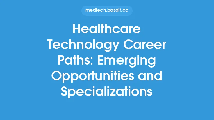 Healthcare Technology Career Paths: Emerging Opportunities and Specializations Thumbnail