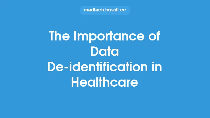 The Importance of Data De-identification in Healthcare Thumbnail