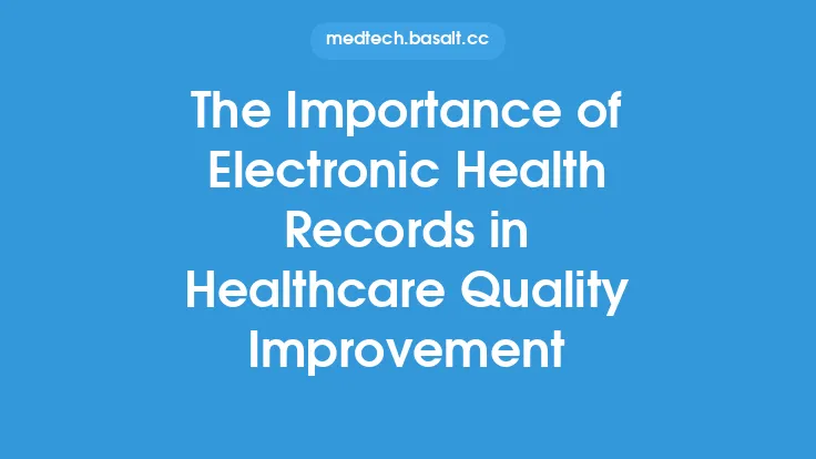 The Importance of Electronic Health Records in Healthcare Quality Improvement Thumbnail