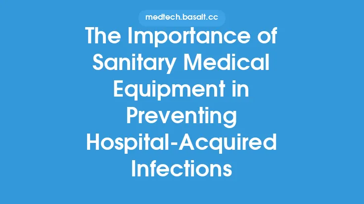 The Importance of Sanitary Medical Equipment in Preventing Hospital-Acquired Infections Thumbnail