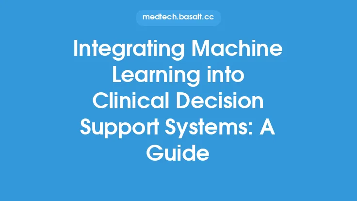 Integrating Machine Learning into Clinical Decision Support Systems: A Guide Thumbnail