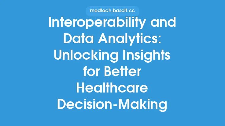 Interoperability and Data Analytics: Unlocking Insights for Better Healthcare Decision-Making Thumbnail