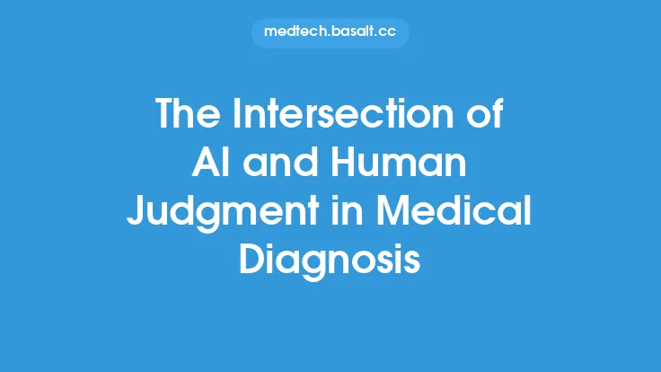 The Intersection of AI and Human Judgment in Medical Diagnosis Thumbnail