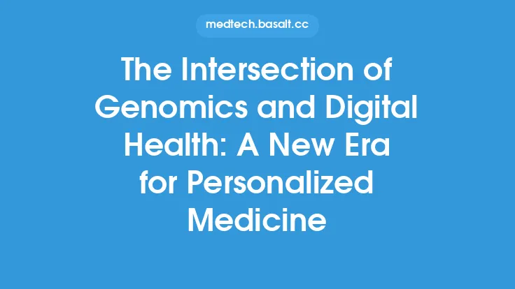 The Intersection of Genomics and Digital Health: A New Era for Personalized Medicine Thumbnail
