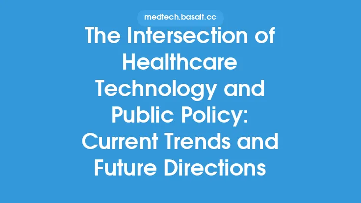 The Intersection of Healthcare Technology and Public Policy: Current Trends and Future Directions Thumbnail