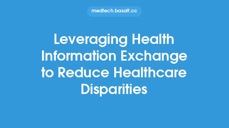 Leveraging Health Information Exchange to Reduce Healthcare Disparities Thumbnail