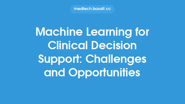 Machine Learning for Clinical Decision Support: Challenges and Opportunities Thumbnail