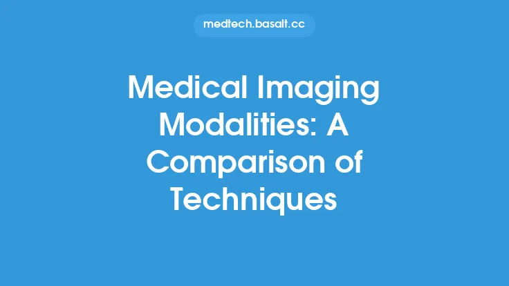 Medical Imaging Modalities: A Comparison of Techniques Thumbnail