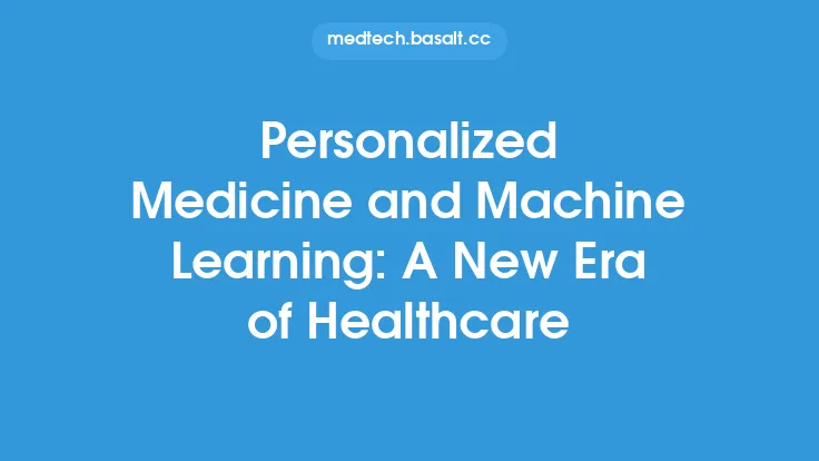 Personalized Medicine and Machine Learning: A New Era of Healthcare Thumbnail