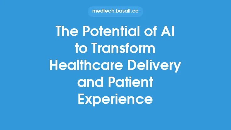 The Potential of AI to Transform Healthcare Delivery and Patient Experience Thumbnail