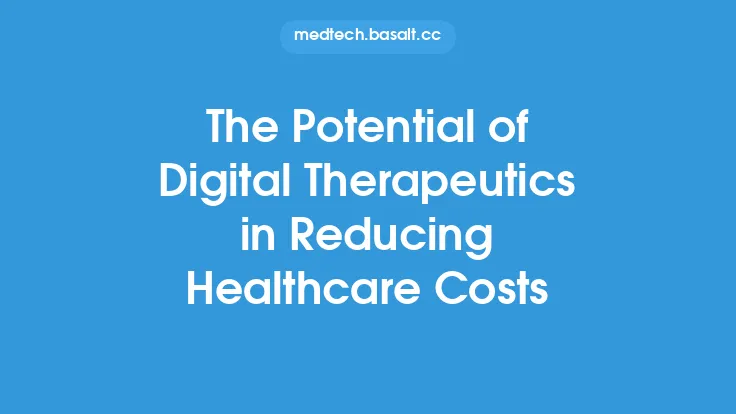 The Potential of Digital Therapeutics in Reducing Healthcare Costs Thumbnail