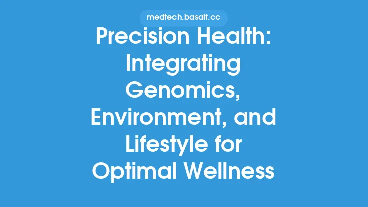 Precision Health: Integrating Genomics, Environment, and Lifestyle for Optimal Wellness Thumbnail
