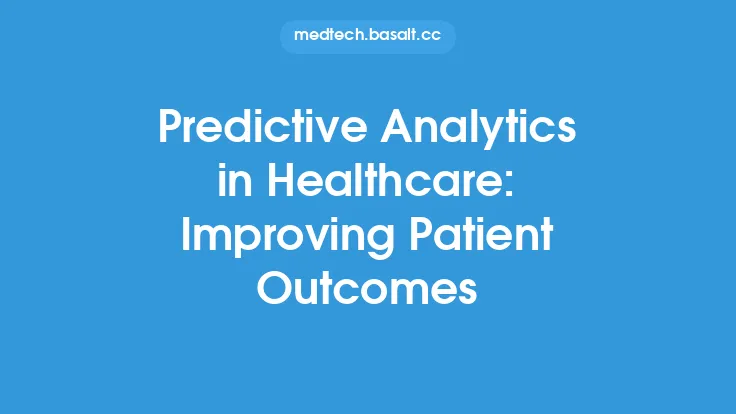 Predictive Analytics in Healthcare: Improving Patient Outcomes Thumbnail