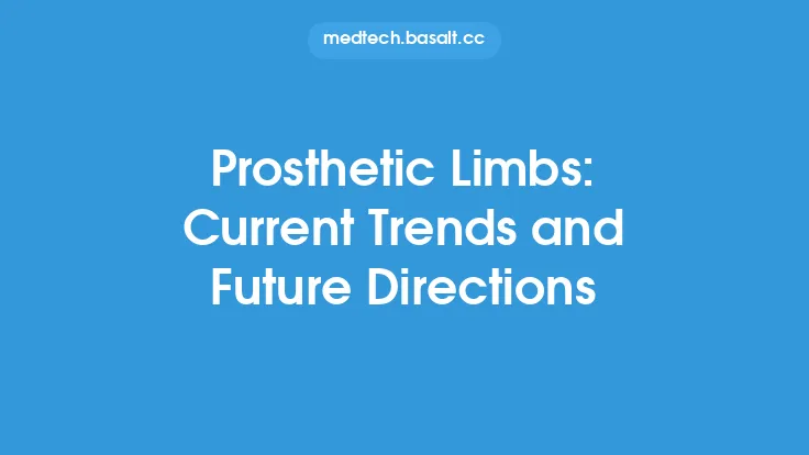 Prosthetic Limbs: Current Trends and Future Directions Thumbnail