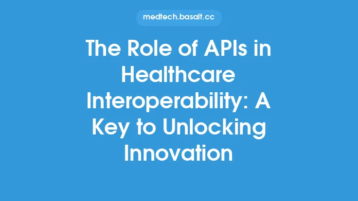 The Role of APIs in Healthcare Interoperability: A Key to Unlocking Innovation Thumbnail