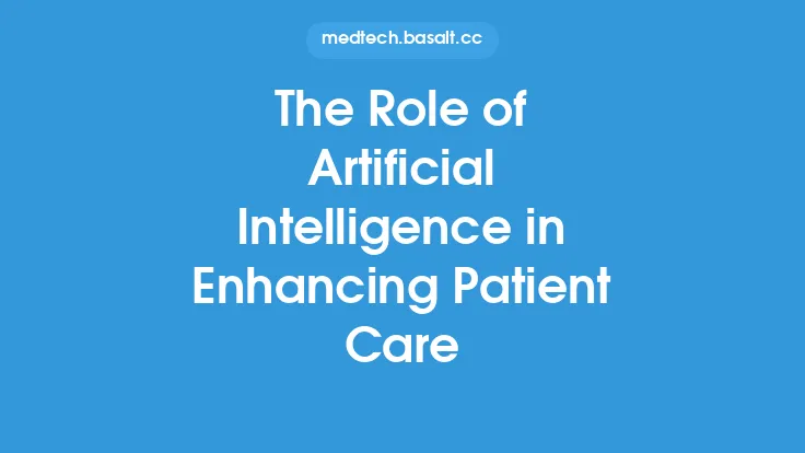 The Role of Artificial Intelligence in Enhancing Patient Care Thumbnail