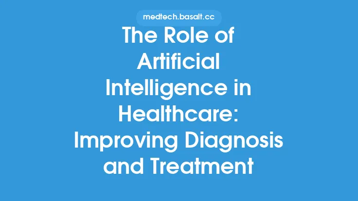 The Role of Artificial Intelligence in Healthcare: Improving Diagnosis and Treatment Thumbnail
