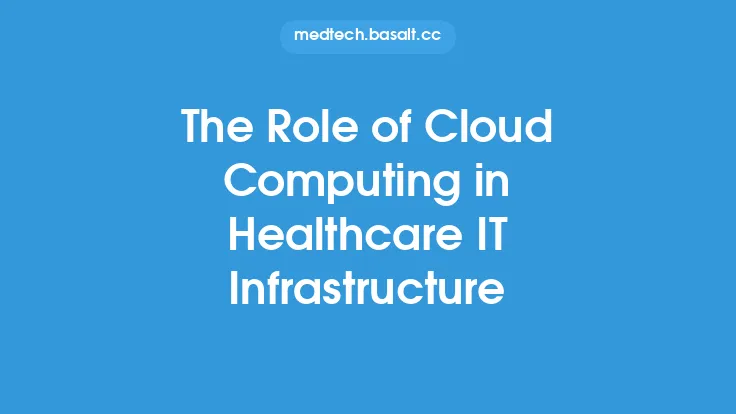 The Role of Cloud Computing in Healthcare IT Infrastructure Thumbnail