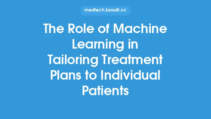 The Role of Machine Learning in Tailoring Treatment Plans to Individual Patients Thumbnail