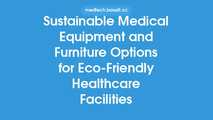 Sustainable Medical Equipment and Furniture Options for Eco-Friendly Healthcare Facilities Thumbnail