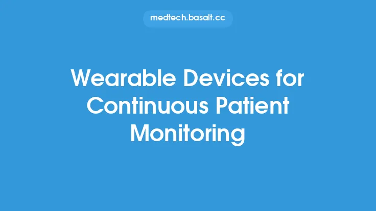 Wearable Devices for Continuous Patient Monitoring Thumbnail